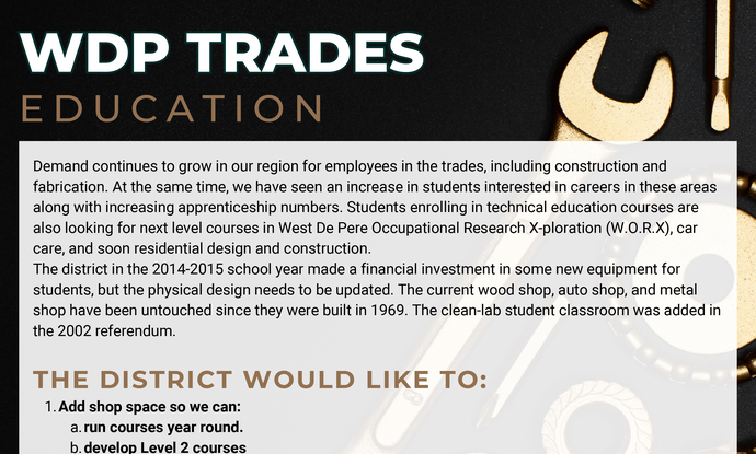 WDP Trades Education Flyer